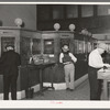 Scene in bank. San Augustine, Texas