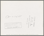 Sheriff of adjoining county talking to cashier in bank. San Augustine, Texas