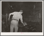 Blacksmith at work. San Augustine, Texas