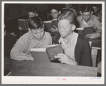 Students in vocational agricultural class. High school, San Augustine, Texas