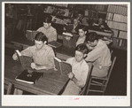 Students in vocational agricultural class. High school, San Augustine, Texas