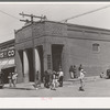 Bank corner on main street. San Augustine, Texas