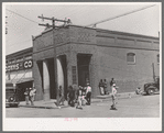Bank corner on main street. San Augustine, Texas