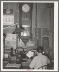 Office of train dispatcher and Western Union. San Augustine Texas