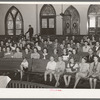 Congregation at church. San Augustine, Texas