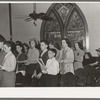 Choir in church. San Augustine, Texas