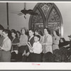 Choir in church. San Augustine, Texas