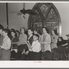 Choir in church. San Augustine, Texas