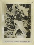 September 1939. Transfiguration Hospital in Warsaw. Women and children sheltered in the cellar during an air raid.