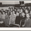 Schoolchildren singing. San Augustine, Texas