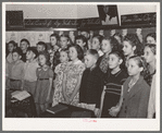 Schoolchildren singing. San Augustine, Texas