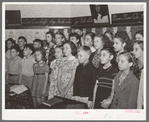 Schoolchildren singing. San Augustine, Texas