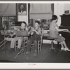 Music lesson. Grade school, San Augustine, Texas