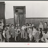 Practicing for school play. San Augustine, Texas