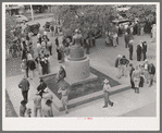 Activity in front of courthouse. San Augustine, Texas
