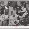 People waiting to see Department of Agriculture movie. San Augustine, Texas