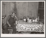 Mexican beet worker in his home near East Grand Forks, Minnesota