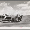Beet unloading and piling machine, East Grand Forks, Minnesota