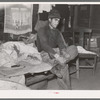 Mexican beet worker in his shack near East Grand Forks, Minnesota
