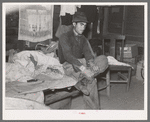 Mexican beet worker in his shack near East Grand Forks, Minnesota