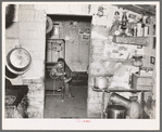 Interior of shack occupied by Mexican beet workers, Near East Grand Forks, Minnesota