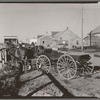 Buckboard and horses owned by William Hunter, Antelope, Montana