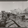 Buckboard and horses owned by William Hunter, Antelope, Montana
