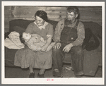 Mr. and Mrs. Harshenberger and baby. Mennonite farmers near Antelope, Montana