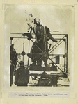 Warsaw. The statue of the Warsaw hero, Jan Kilinski was pulled down by the Germans. 1940.