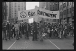 Gay Contingent, Vietnam War protest march, New York, November 6, 1971