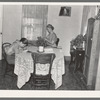 Dining room in the Jorgenson farm home, Divide County, North Dakota