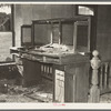 Counter of main mining office at old town of Two Bit Creek, near Deadwood, South Dakota