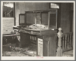 Counter of main mining office at old town of Two Bit Creek, near Deadwood, South Dakota
