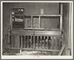 Counter of main mining office at old town of Two Bit Creek, near Deadwood, South Dakota