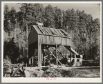 The old Hardin mine shaft near Two Bit Creek, South Dakota