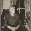 Mrs. Christine Berg, former boardinghouse keeper in early days of Deadwood, South Dakota, near where she now lives