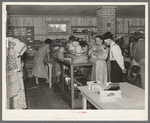 Southeast Missouri Farms. Corner of cooperative store on opening day. La Forge project, Missouri