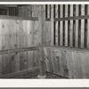 Interior of barn stall for mules. Southeast Missouri Farms