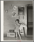 Child of sharecropper in old home. Family will work under the tenant purchase program. Near Caruthersville, Missouri