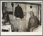 Bachelor resident of Tin Town, Caruthersville, Missouri, in his shack home