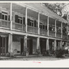 Balcony and verandah of old plantation house near New Orleans, Louisiana