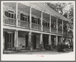 Balcony and verandah of old plantation house near New Orleans, Louisiana