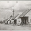 Row of Negro cabins near Destrehan, Louisiana