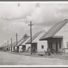 Row of Negro cabins near Destrehan, Louisiana