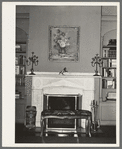 Fireplace and mantle in old plantation house near New Orleans, Louisiana