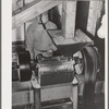 Polishing rice. State rice mill, Crowley, Louisiana