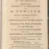 Remarks on a speech, made to the National Assembly of France, by the deputies, from the General Assembly of the French port of St. Domingo