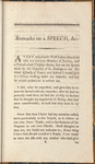 Remarks on a speech, made to the National Assembly of France, by the deputies, from the General Assembly of the French port of St. Domingo