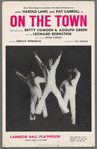 Lobby card for 1959 production of On the Town at the Carnegie Hall Playhouse