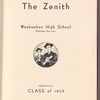 Weehawken High School yearbook, signed by Jerome Robbins (Jerry Rabinowitz) and others